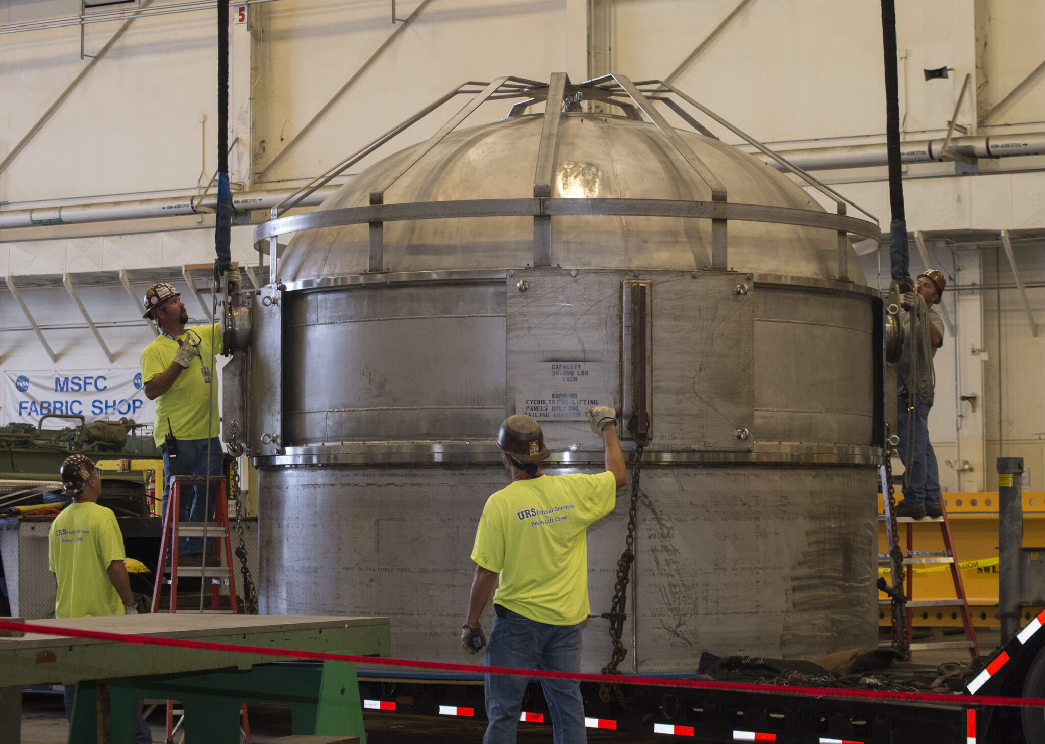 NASA's Cryogenic Foam Insulation Sprayed Tank Has Arrived Foam